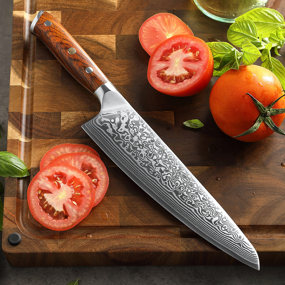 BRBLD 67 Layers Damascus Steel 4 Pcs Chef Knife Set-Chef Knife Set-BARLAS BLADES