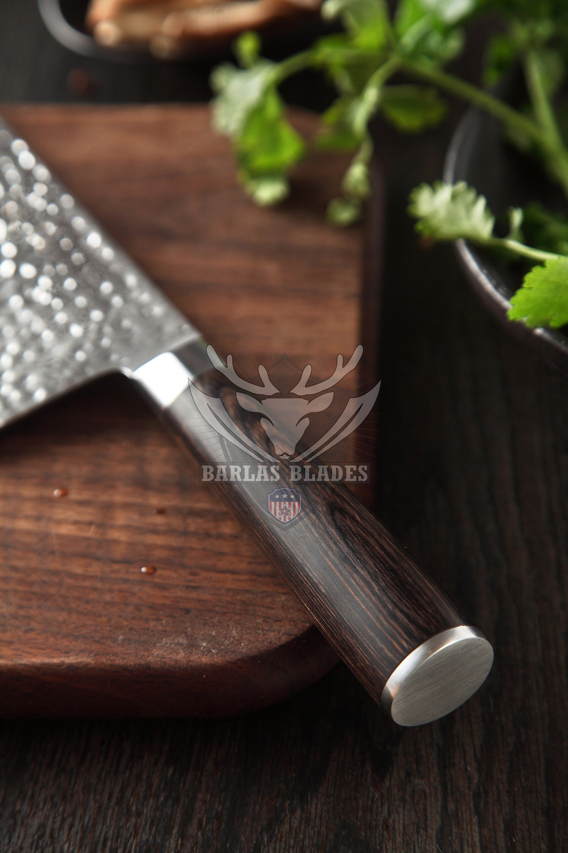 BARLAS BLADES 67 Layered Damascus Steel Chef Cleaver-Cleaver Knife-BARLAS BLADES